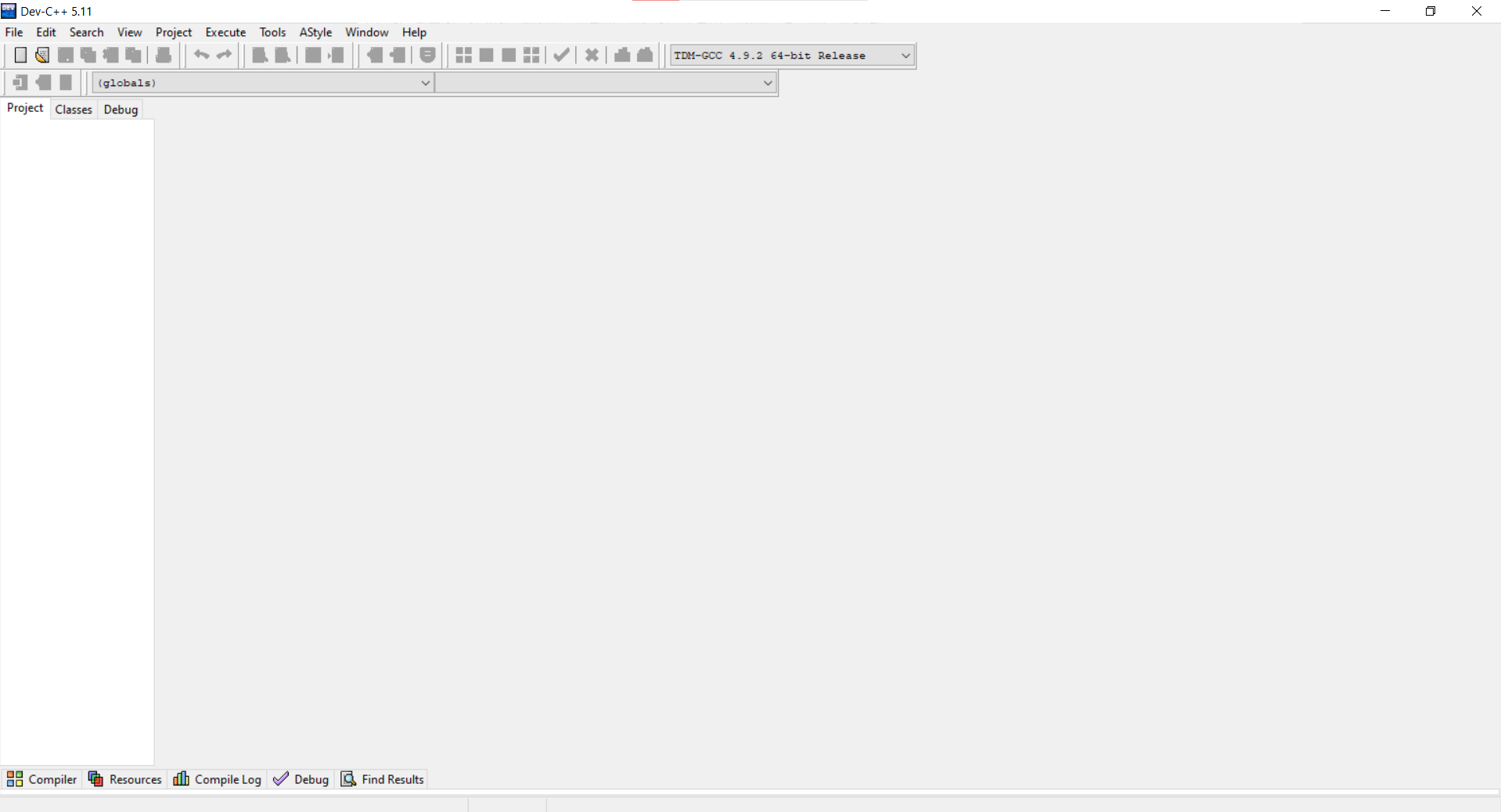Dev-C++的程序界面